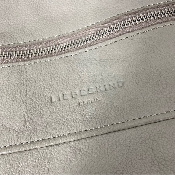 Leibeskind Berlin Taupe Soft Leather Hobo Crossbody - Picture 2 of 10